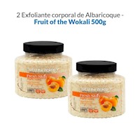 2 Exfoliante Corporal De Albaricoque - Fruit Of The Wokali 500G